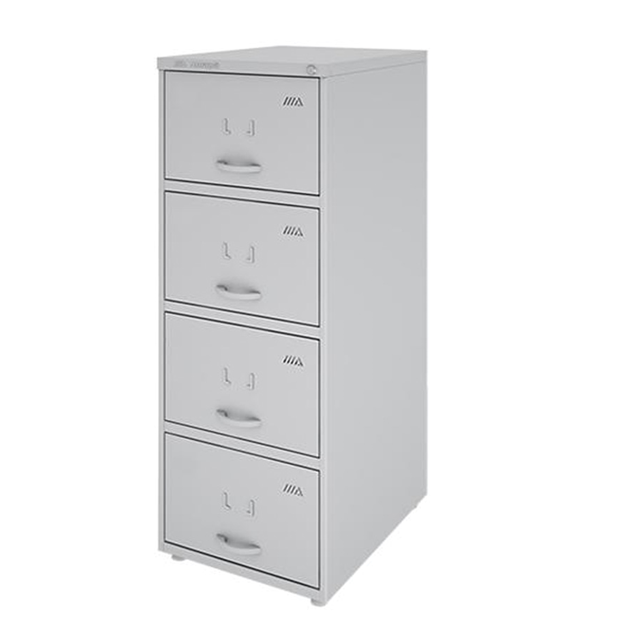 Arquivo de Aço Cinza 04 Gavetas 70cm com Trilho Telescópio – chapa 22 – 1,33×0,47×0,70 – 3302
