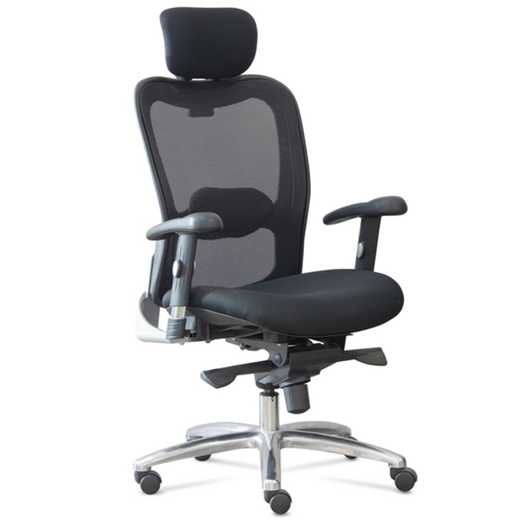 Poltrona Presidente Tela New Ergon Frisokar – Cor Preta –  2420