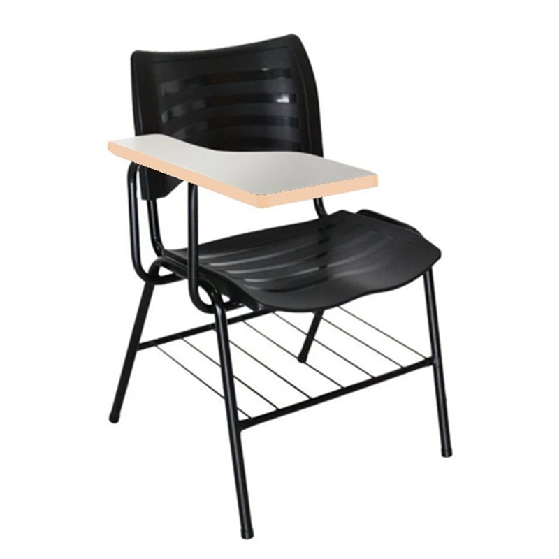 Carteira Universitária Plástica Cor Preto prancheta em MDF – 4001