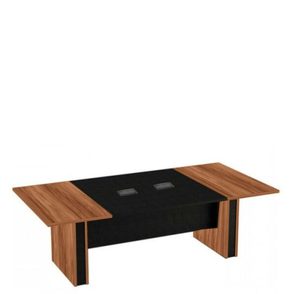 Mesa de Reunião Diretoria – 3,20X1,20m – NOGAL SEVILHA/PRETO – 1717