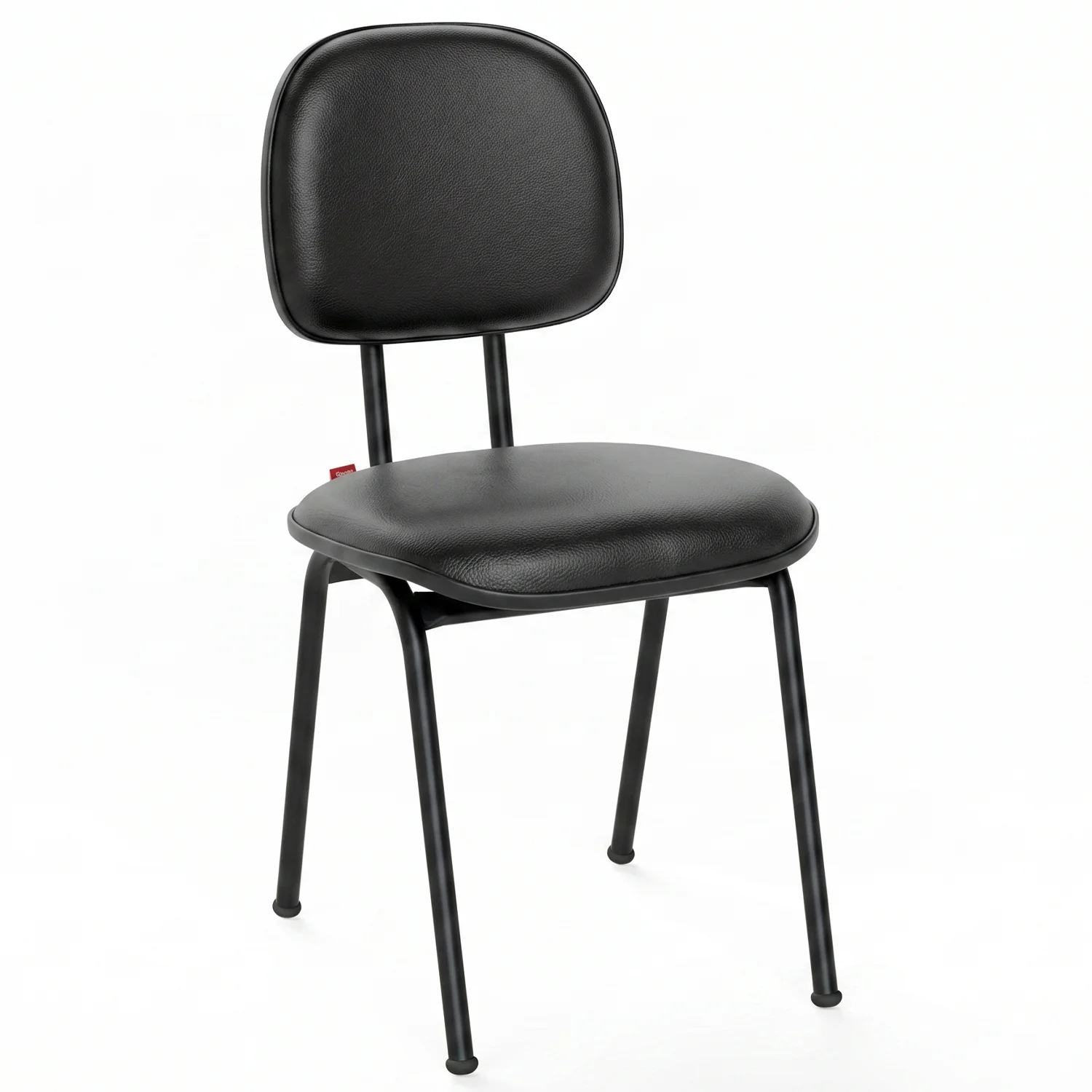 Cadeira Secretária 04 pés – Cor Preto – Móveis Supremo – 9901