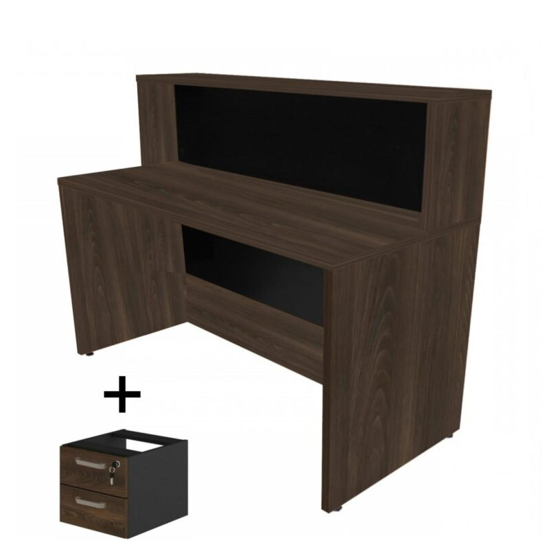 Balcão de Atendimento 1.35×1,13×0,60m – C/ Gavetas – Supremo Marsalla – 1607