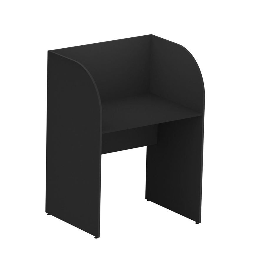Baia Inicial FECHADA para Atendimento Preto 1,20×0,80×0,60m – 1507