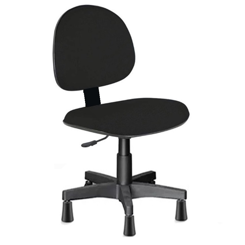 Cadeira reforçada para Costureira Tecido Preto – 2705
