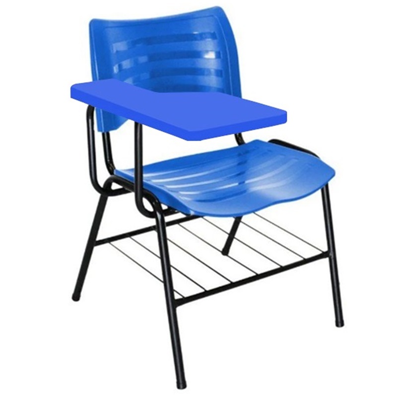 Cadeira Universitária Plástica Prancheta PLÁSTICA – COR AZUL – 4012