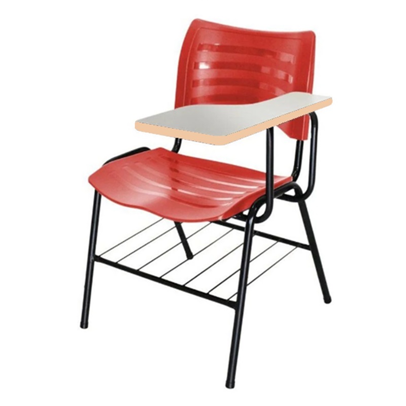 Carteira Universitária Plástica (Polipropileno) – CANHOTA – Cor Vermelho – 4008