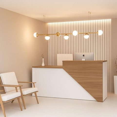Balcão de atendimento madrid esquerdo 170X61X93 Sevilha/branco – 1234