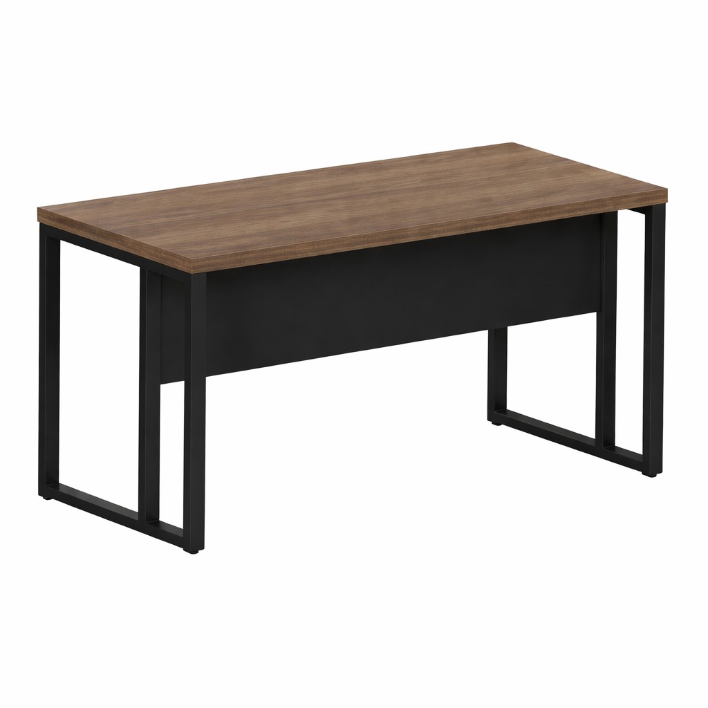 Mesa de escritório maranello M40 pé retangular 1,20X0,60m Nogal/Preto – 1923