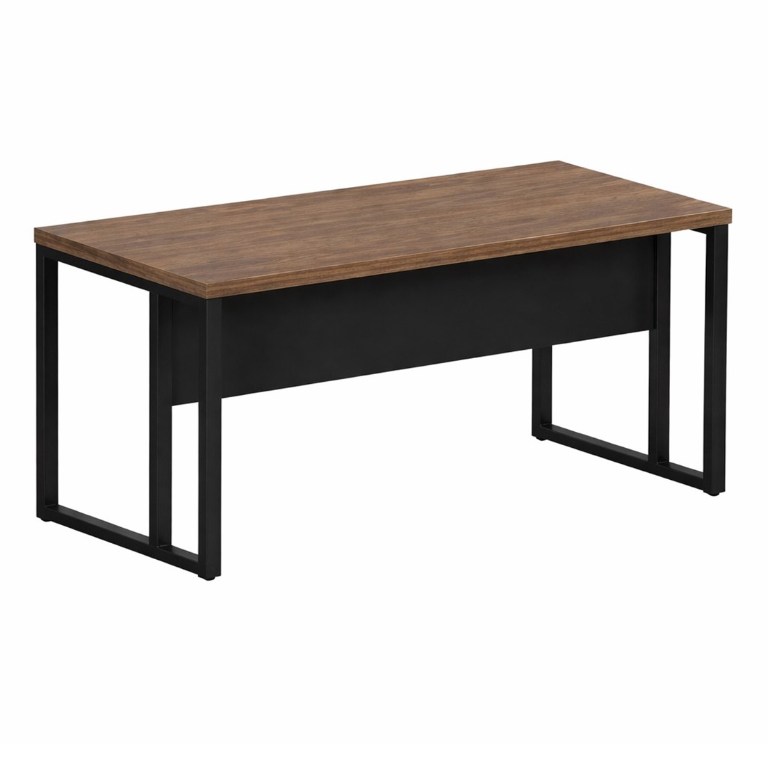 Mesa de escritório maranello M40 pé retangular 1,70X0,70m Nogal/Preto – 1216