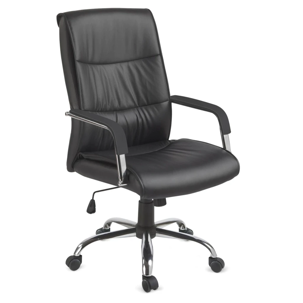 Cadeira de Escritório Presidente Ergonômica Estofada BLM107 Preta – 2916