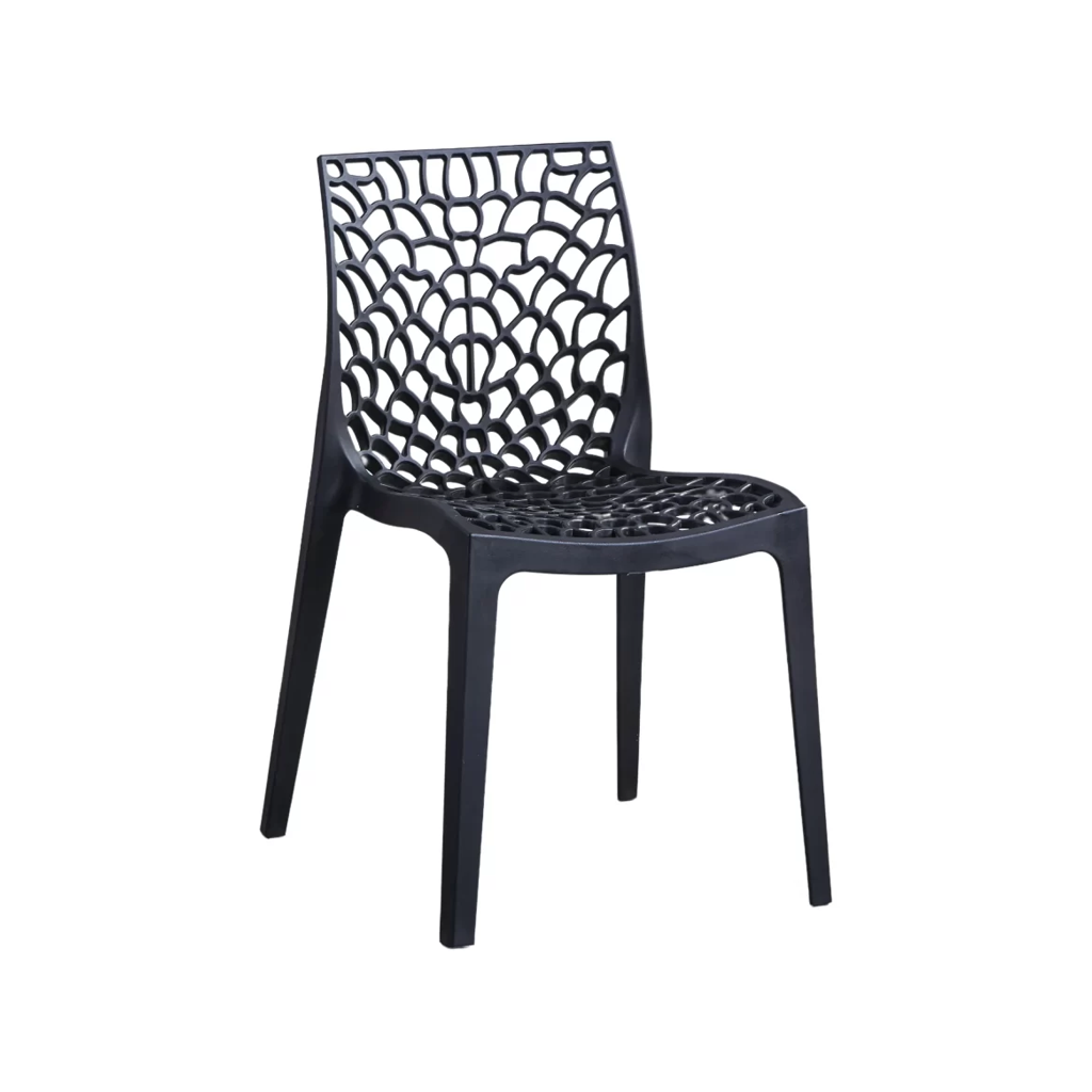 Cadeira Floral Preta – 7005